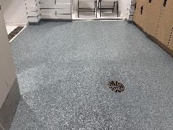 Epoxy Quartz Flooring Installation