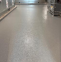 Grove City Machine Room Solid Epoxy Flooring
